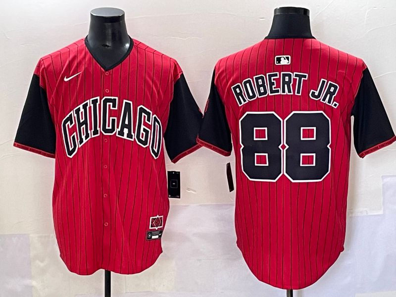 Men 2025 Chicago White Sox #88 Robert jr Red Joint Name Nike MLB Jersey style 99->chicago white sox->MLB Jersey